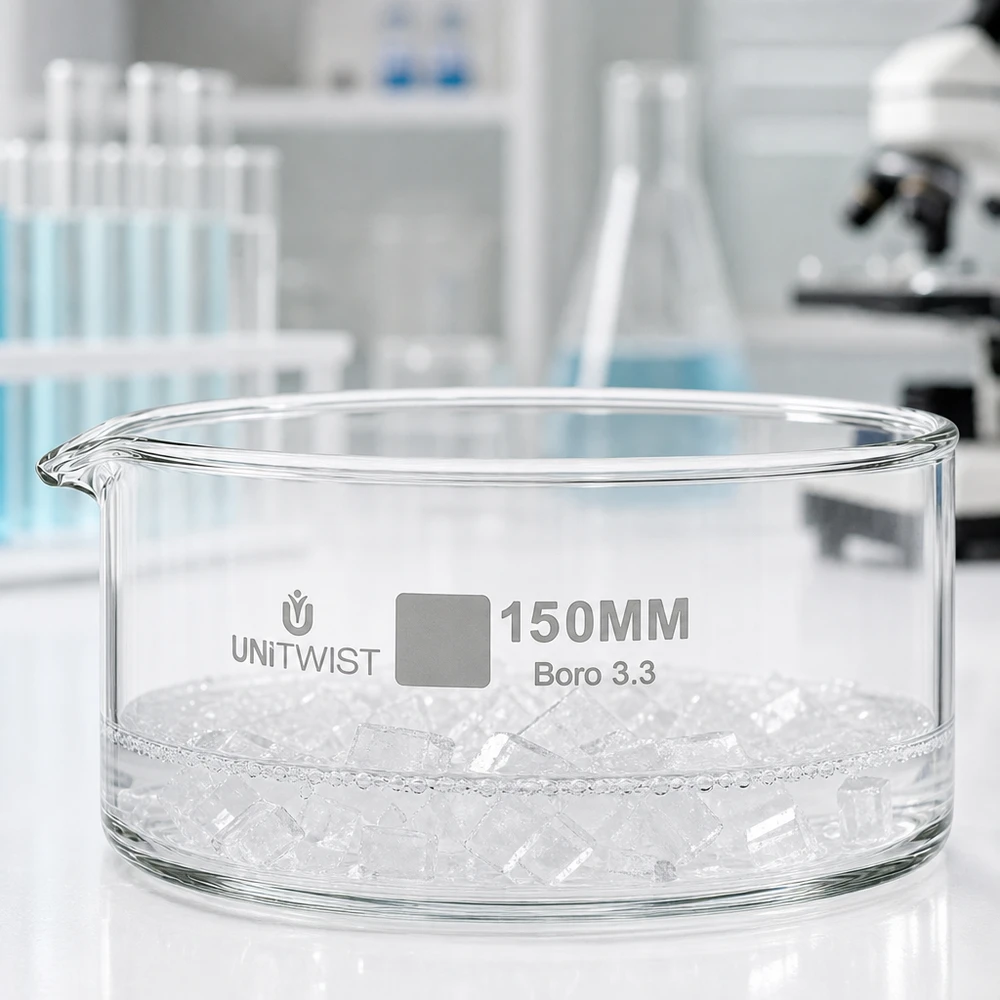 Kristallisierschale ø150mm Borosilikatglas UNiTWIST Laborglas UNiTWIST Kristallisierschale ø150mm Boro 3.3 weite Öffnung flach