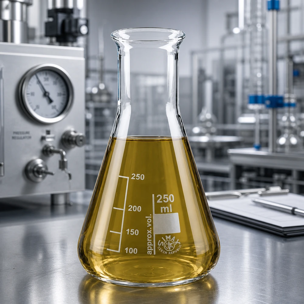 250ml Borosilikatglas-Kolben mit schmalem Hals für kontrollierte chemische Reaktionen