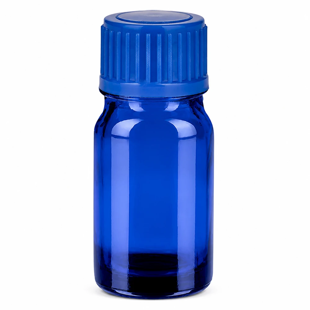 5ml Flasche 11mm Schraubverschluss blau Standard BlueLine UT18/5 Robuste 5ml Flasche in blau mit 11mm Standardgewinde für sichere Lagerung von Flüssigkeiten