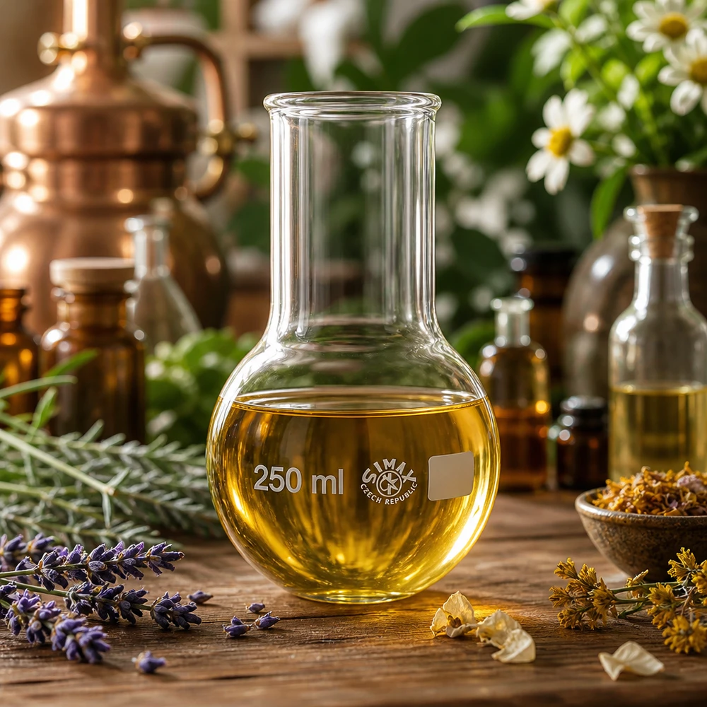 Rundkolben 250ml Weithals perfekt geeignet für Synthesen und Aufbewahrung von Chemikalien