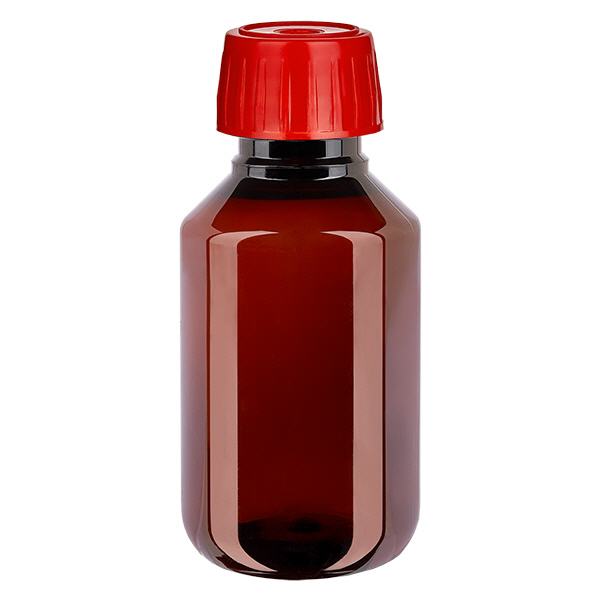 PET Flasche 100ml mit EntgasungsVerschluss rot PET Flasche 100ml mit EntgasungsVerschluss rot