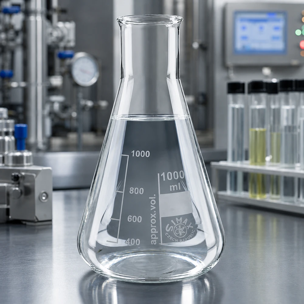 Erlenmeyerkolben 100ml Weithals Kristallklarer Erlenmeyerkolben 1000ml Weithals mit präziser Beschriftung für Forschung und Analyse