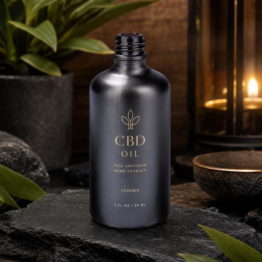 Kompakte 100ml Apothekerflasche BlackLine UT18/100 UNiTWIST perfekt für Aromatherapie und Wellness