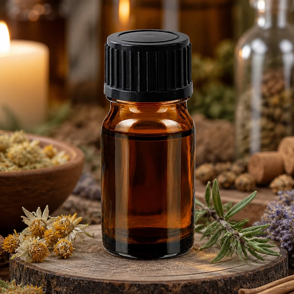 Praktische 5ml Braunglasflasche mit kindersicherem Verschluss für Haushalt und Labor