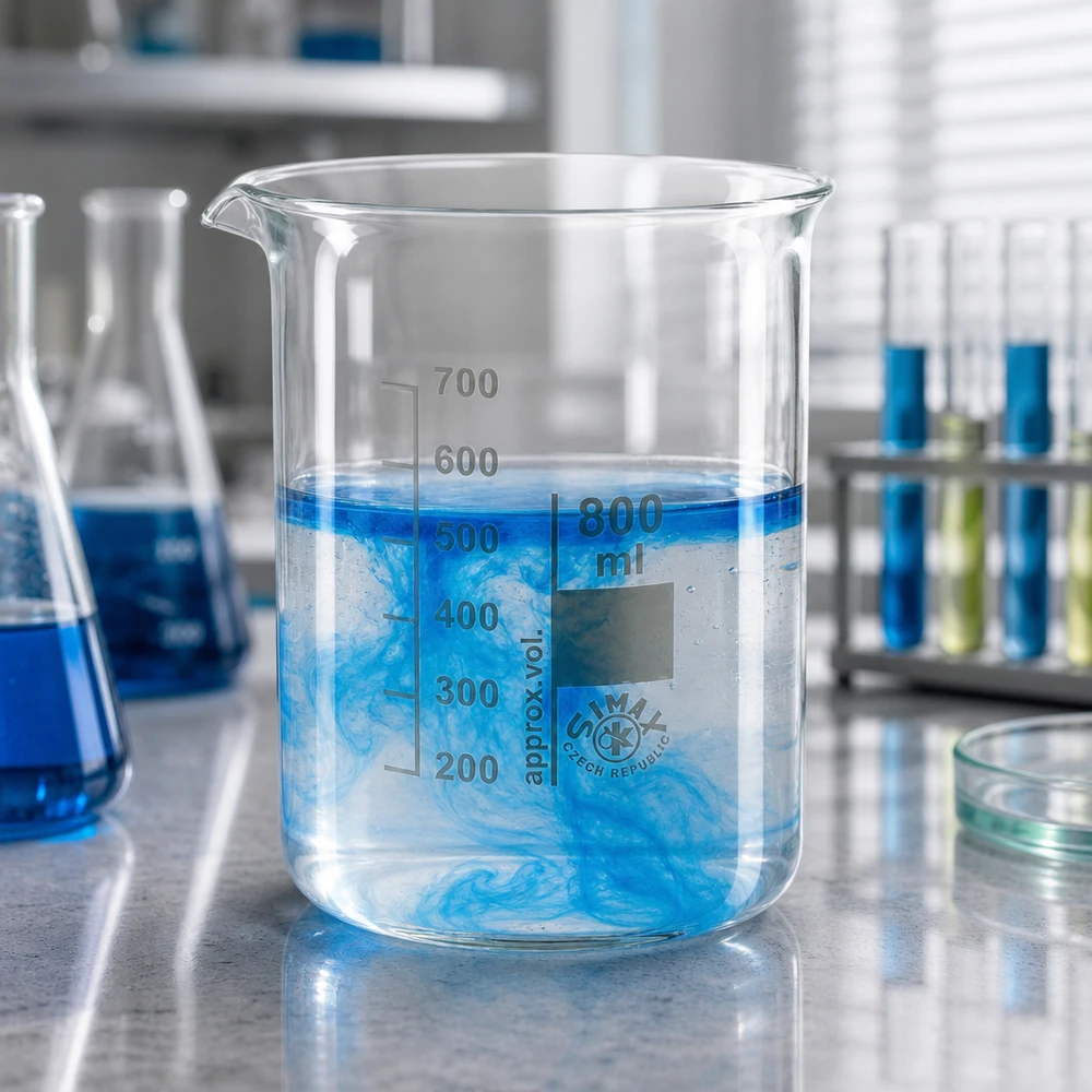 Becherglas 800ml aus thermoshock-resistentem Borosilikatglas für Temperaturwechsel-Experimente