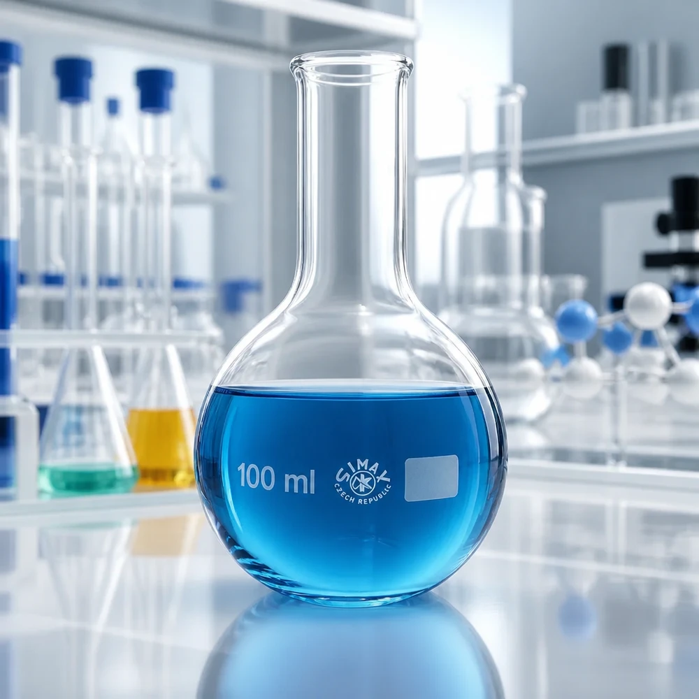 Messkolben 100ml mit engem Ausguss für kontrollierte Flüssigkeitsabgabe und Mischungen