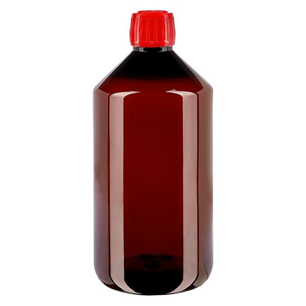 PET Flasche 750ml mit rotem Verschluss Originalitätsverschluss PET Flasche 750ml mit rotem Verschluss Originalitätsverschluss