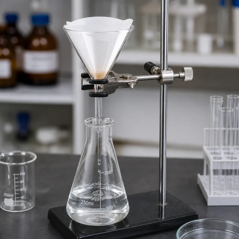 Laborglastrichter 85mm Borosilikat mit optimaler Trichterform für Umfüllarbeiten