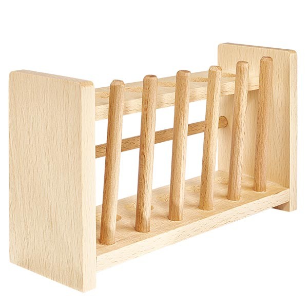 Reagenzglasgestelle aus Holz, für Gläser bis ca. 18 mm Ø