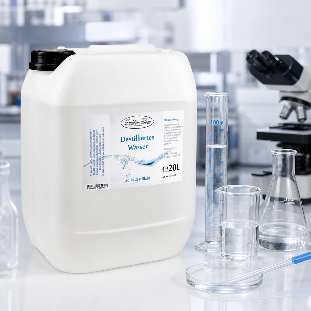 Destilliertes Wasser 20L Doktor-Klaus Destilliertes Wasser 20 Liter Doktor-Klaus für sterile Anwendungen in Forschung und Medizin