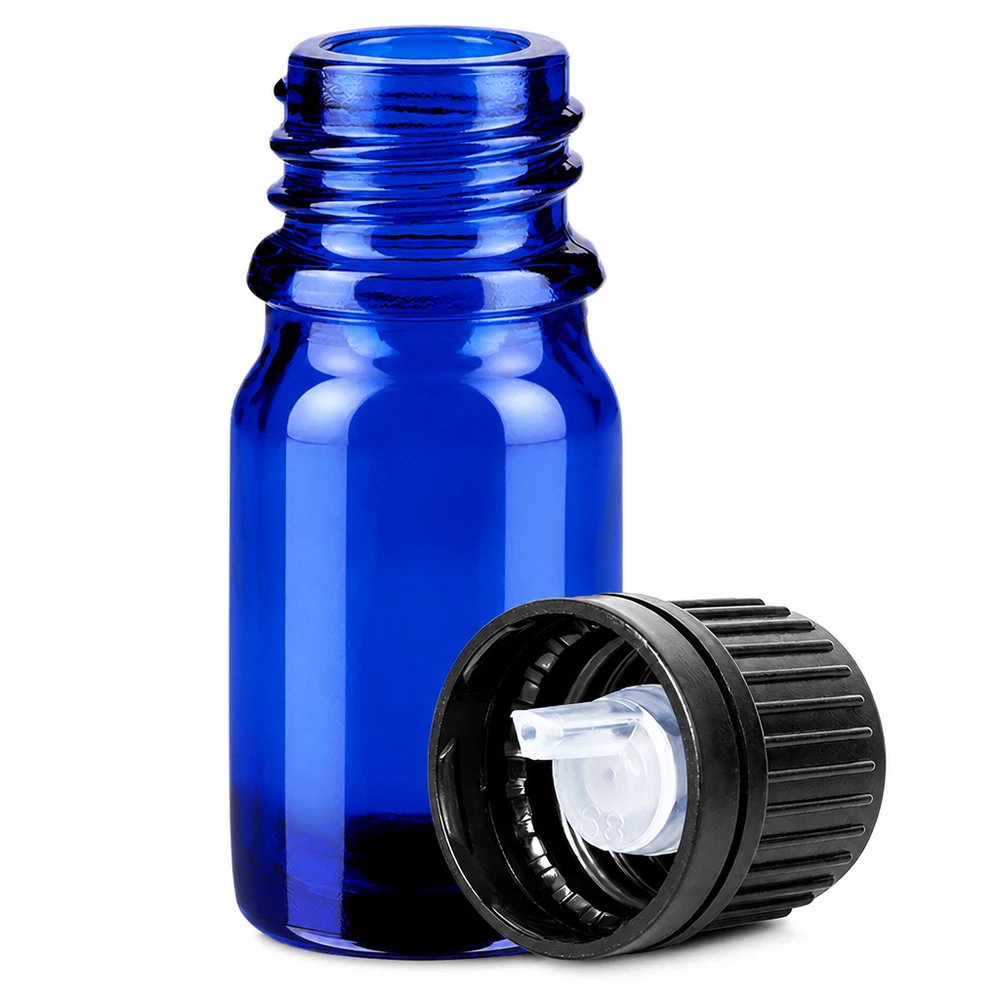 5ml Tropfflasche 1mm schwarz Originalitätsverschluss BlueLine UT18/5 Professionelle 5ml Tropfflasche blau schwarzer Verschluss für präzise Flüssigkeitsdosierung