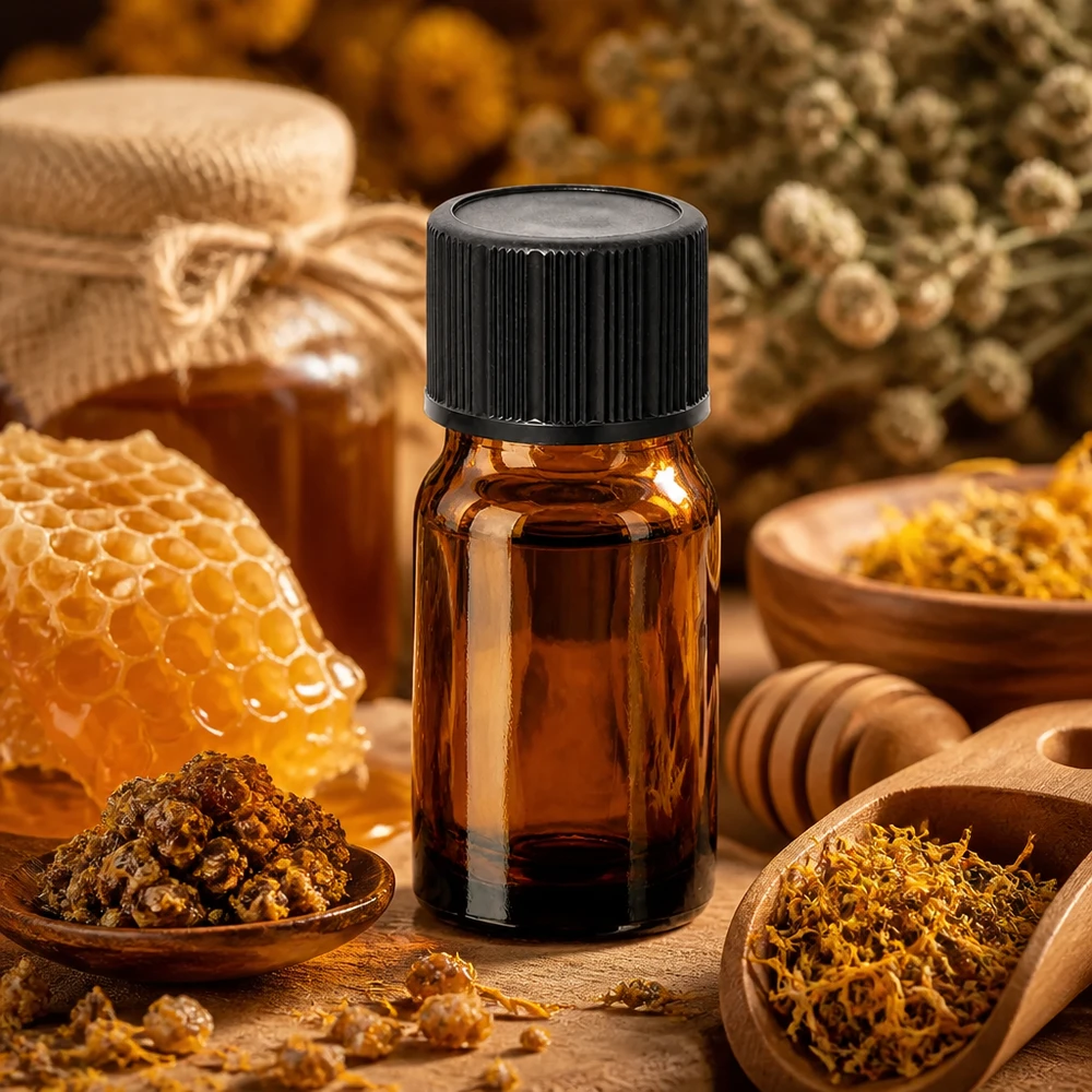 Handliche 5ml Tropfflasche braun ideal für Bachblüten Homöopathie und Heilpflanzenextrakte