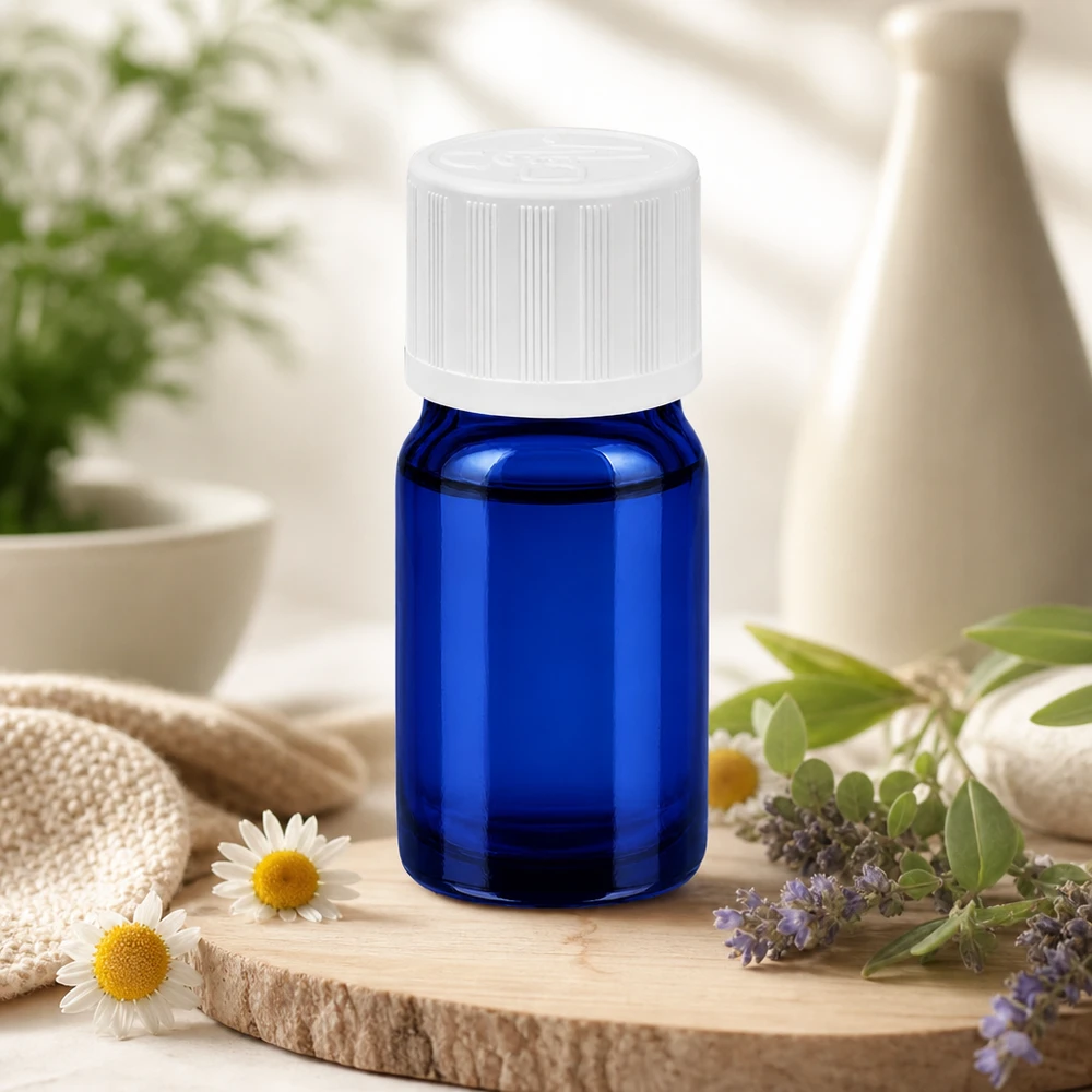 5ml Flasche 11mm Schraubverschluss weiß Standard Kindersicherung BlueLine UT18/5 Handliche 5ml Glasflasche BlueLine Serie mit ergonomischem Design für den täglichen Laboreinsatz