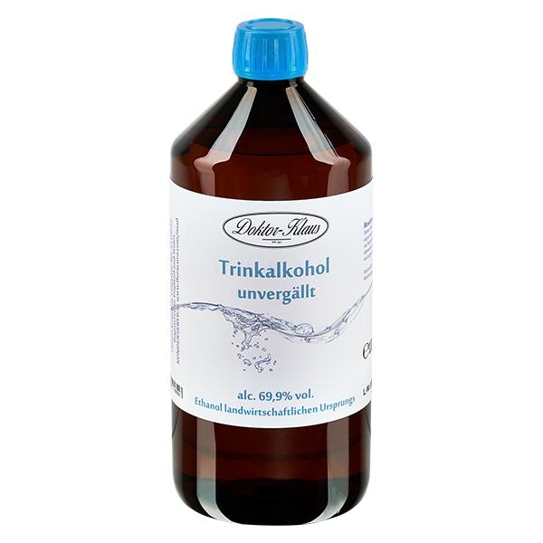 1000ml Weingeist (Trinkalkohol) 69.9% Doktor-Klaus 1000ml Weingeist (Trinkalkohol) 69.9% Doktor-Klaus