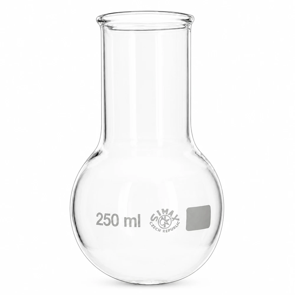 Rundkolben 250ml Weithals 250ml Laborglasware Rundkolben mit weiter Öffnung und graduierter Volumenskala