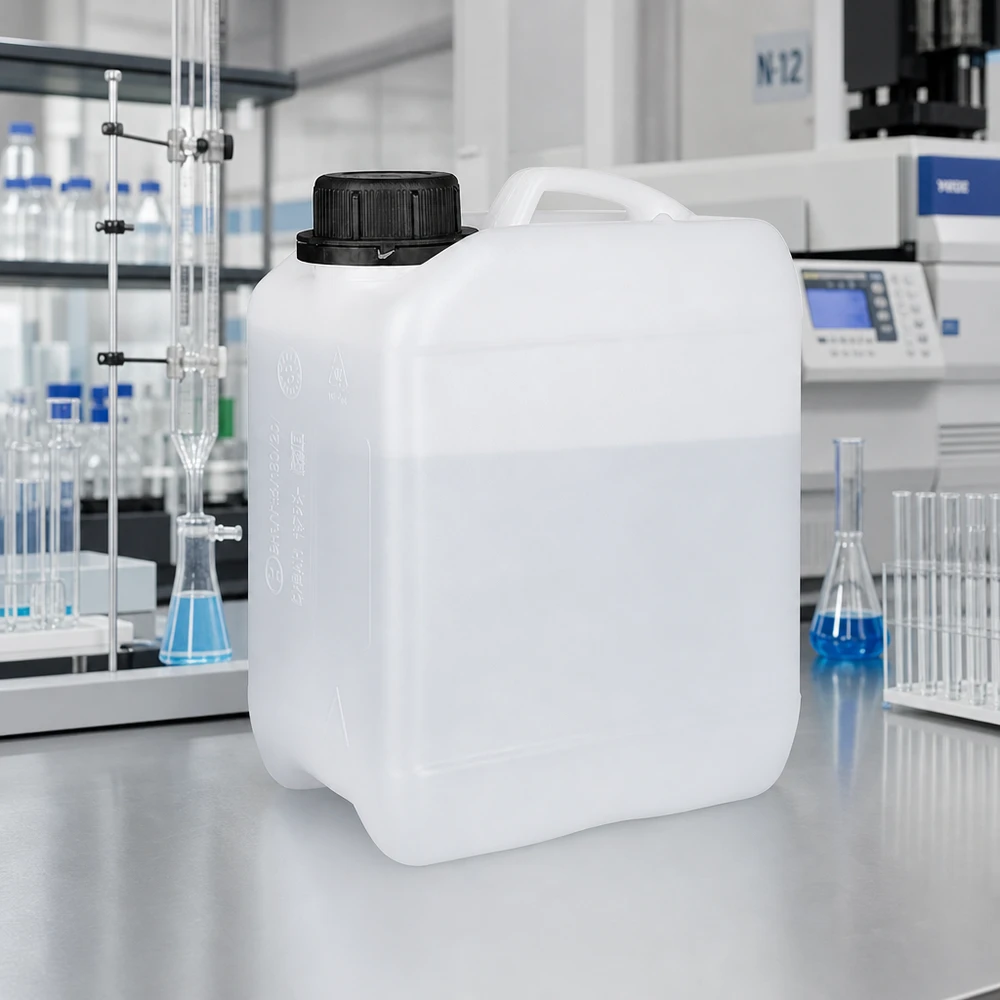 Kanister 2.5 Liter mit Schraubverschluss Originalitätsverschluss Halbtransparenter Kanister 2,5 L mit Füllstandskontrolle und schwarzem Schraubverschluss