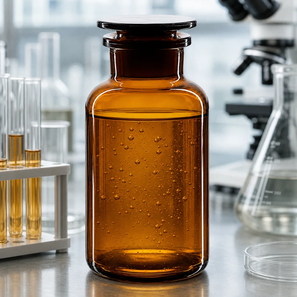 Rundschulterfl. 500ml braun Weithals Glasstopfen Aufbewahrungsflasche 500ml braun mit Weithals und Glasstopfen für Tinkturen und Laborflüssigkeiten