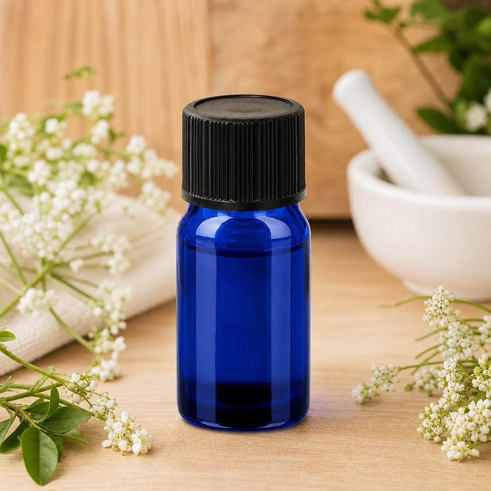 Lichtgeschützte blaue 5ml Tropfflasche mit ergonomischem Design für einfache Handhabung