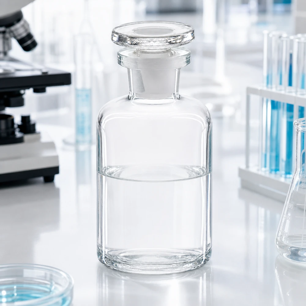 Kleine Schliffstopfenflasche 50ml Rundschulter klar Enghals für Probenaufbewahrung