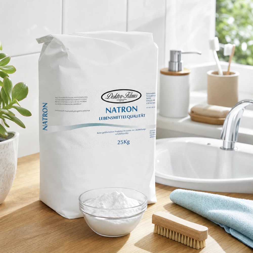 Natron Pulver (Natriumhydrogencarbonat) 25kg 25kg Natron Pulver Sack für professionelle Reinigung und Körperpflege in Premiumqualität