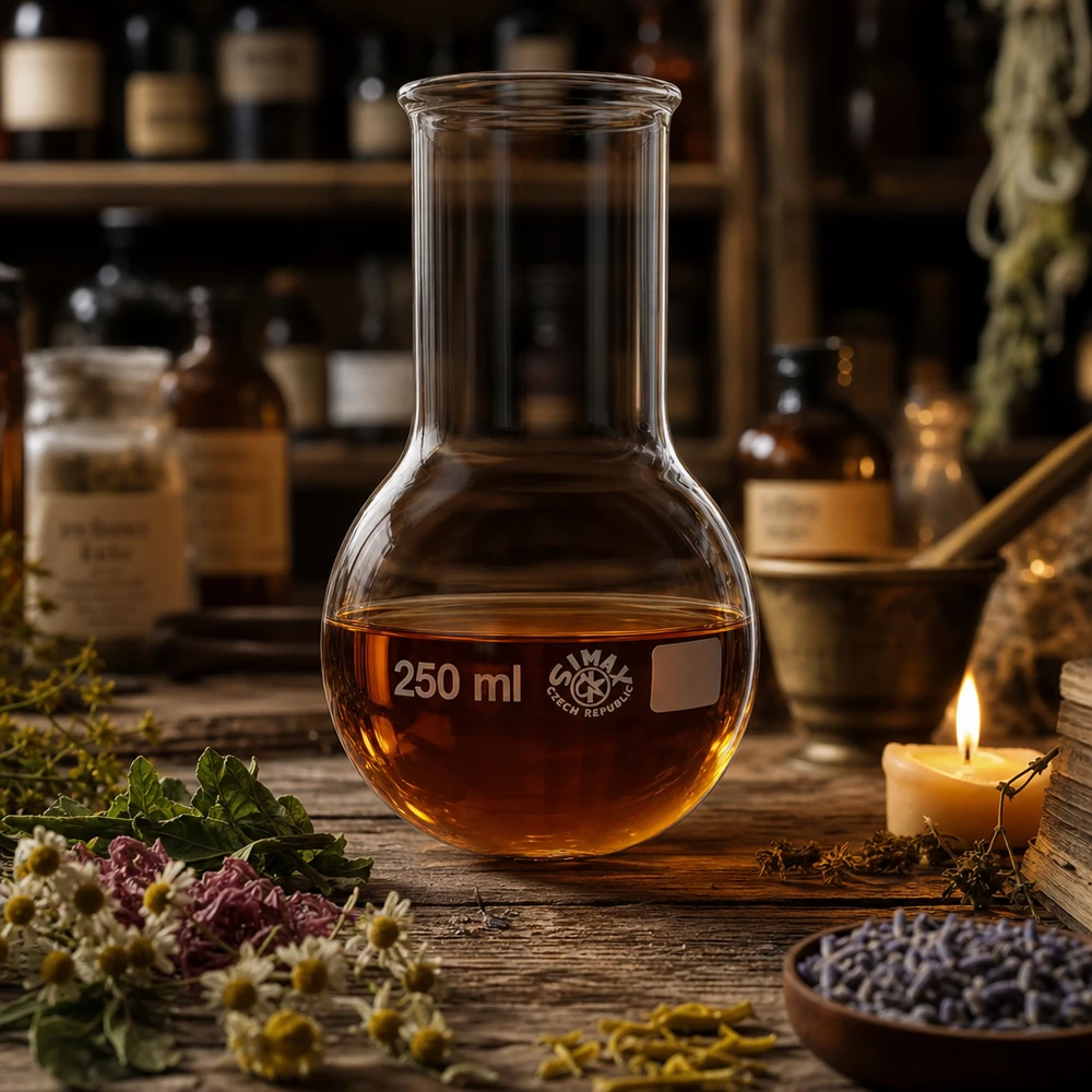 Rundkolben 250ml Weithals Laborglasware 250ml Rundkolben mit verstärktem Rand für sichere Handhabung