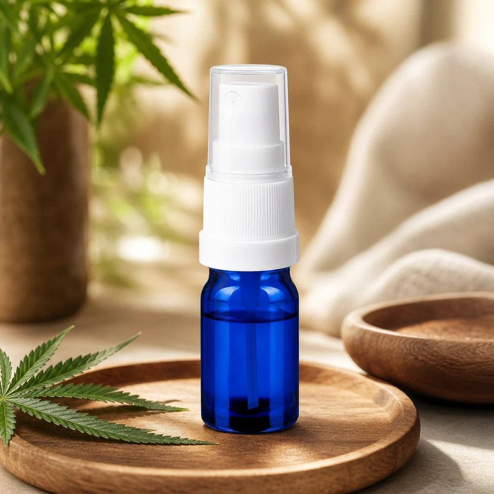 Vielseitige 5ml Sprayflasche für Wellness und Aromatherapie STD BlueLine UT18/5