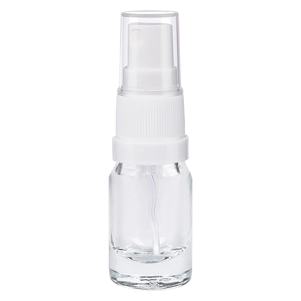 5ml Sprayflasche weiß/transparent Standardverschluss ClearLine UT18/5