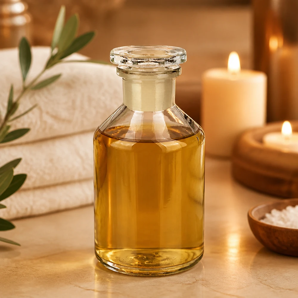 Steilbrustflasche 50ml klar Enghals Glasstopfen Steilbrustflasche 50ml mit eingeschliffenem Stopfen für Aromaöle und Tinkturen