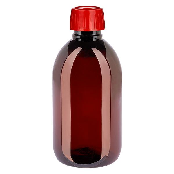 PET Flasche 250ml mit EntgasungsVerschluss rot PET Flasche 250ml mit EntgasungsVerschluss rot