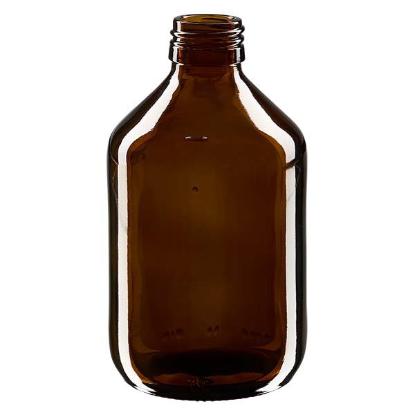 300ml Medizinflasche braun, ohne Verschluss PP28 ApoGlas 300ml Medizinflasche braun, ohne Verschluss PP28 ApoGlas