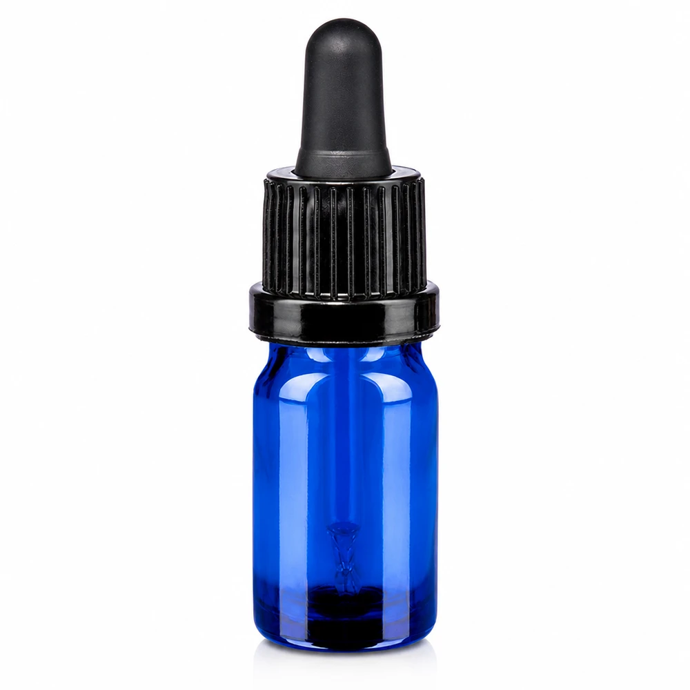 5ml Pipettenflasche schwarz Originalitätsverschluss BlueLine UT18/5 5ml Pipettenflasche aus Glas für ätherische Öle schwarz OV BlueLine UT18/5