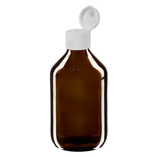 250ml Medizinflasche braun, mit Klappverschluss ApoGlas 250ml Medizinflasche braun, mit Klappverschluss ApoGlas