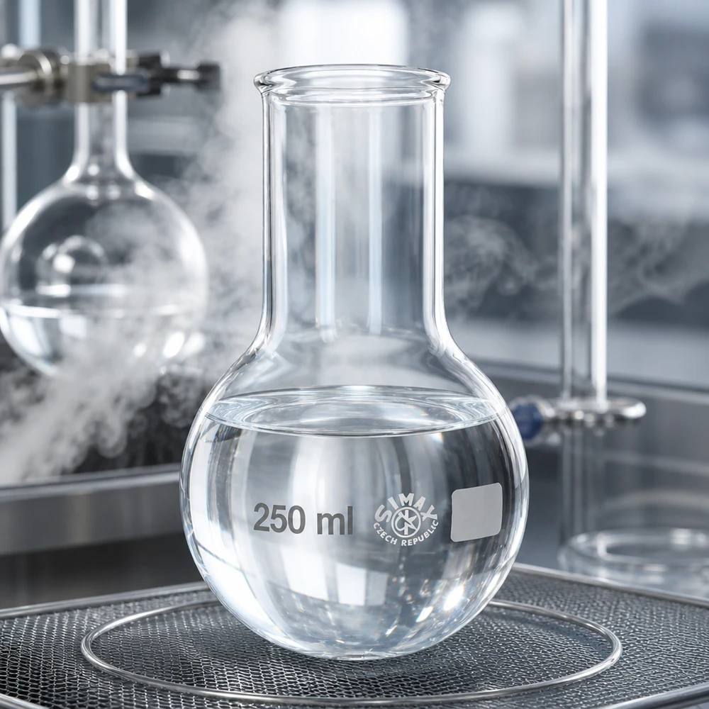 Rundkolben 250ml Weithals Rundkolben 250ml Weithals mit graduierter Skala für präzise Volumenbestimmung