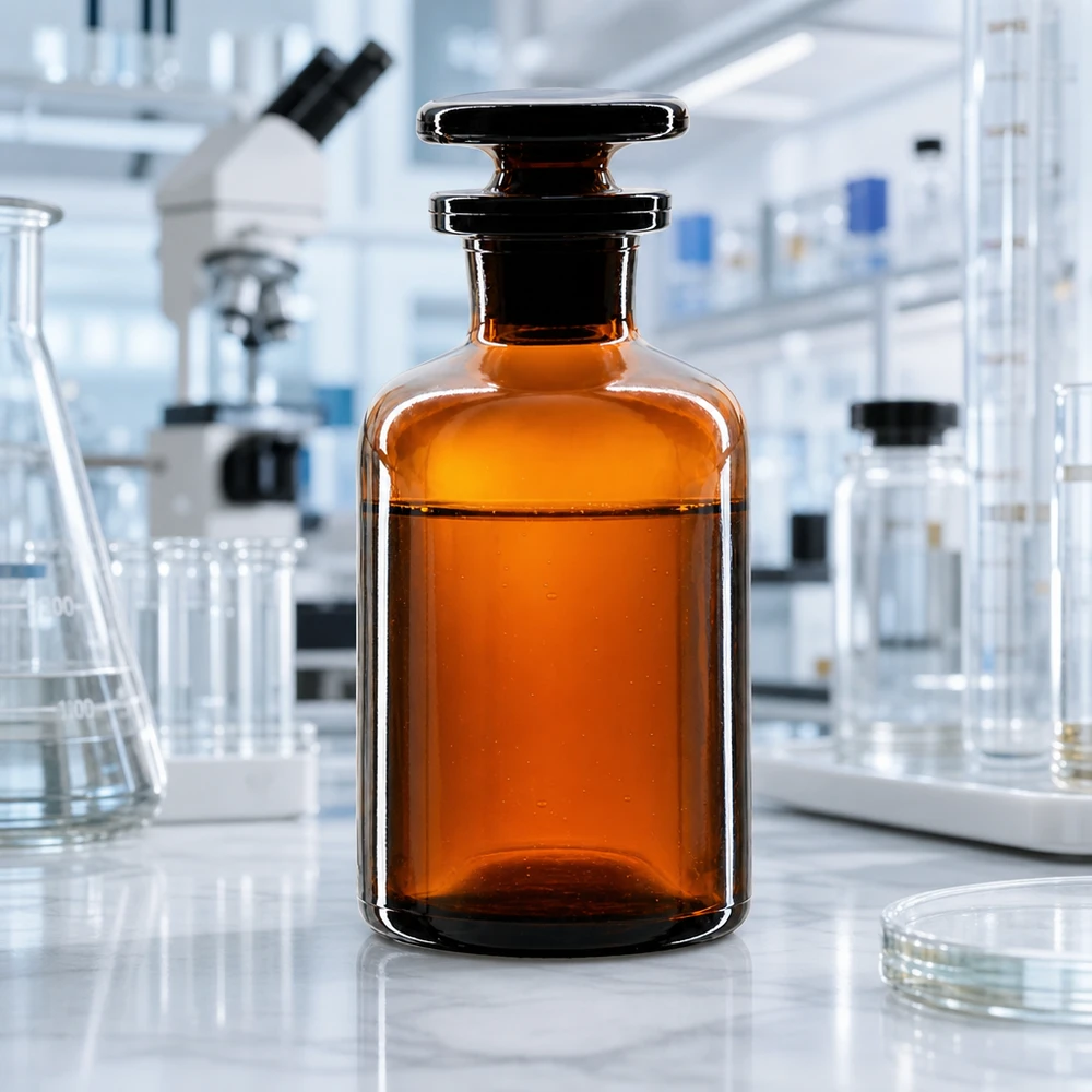Rundschulterfl. 50ml braun Enghals Glasstopfen Medizinflasche 50ml braun Rundschulter Glasstopfen für Homöopathie und Pharmazie