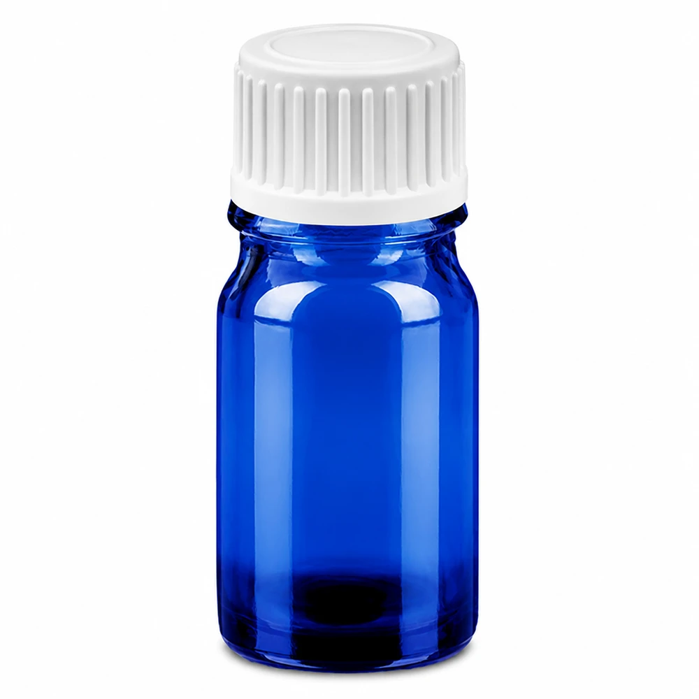 Professionelle Tropfflasche 5ml blau für pharmazeutische und kosmetische Produkte