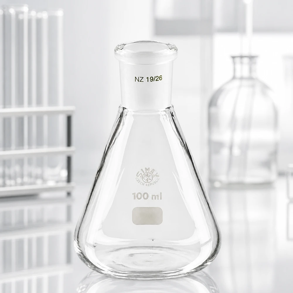 Erlenmeyerkolben 100ml mit Normschliff (19/26)