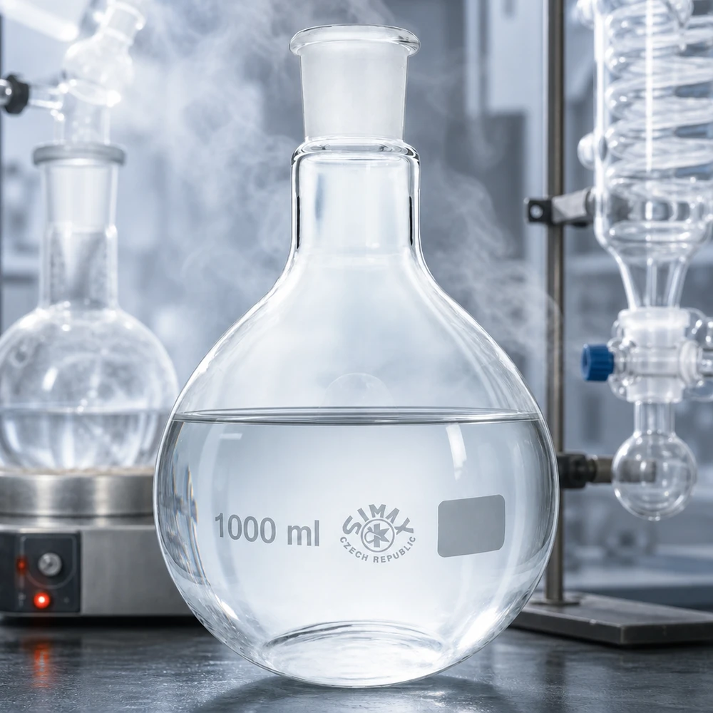 Stehkolben 1000ml mit Normschliff (29/32) Chemiekolben 1000ml hitzebeständig mit ergonomischer Form und standardisiertem Schliff 29/32
