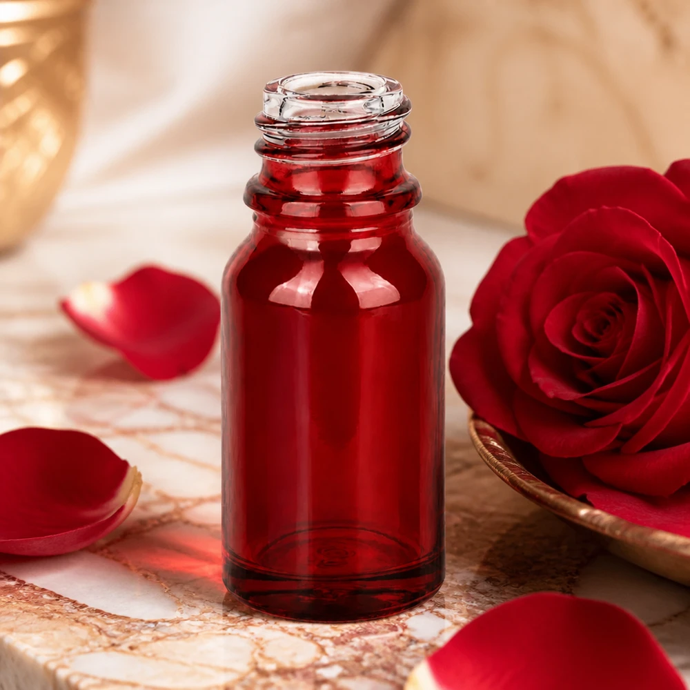 Premium 10ml Apothekenflasche RedLine in kraftvollem Rot für hochwertige Flüssigkeiten