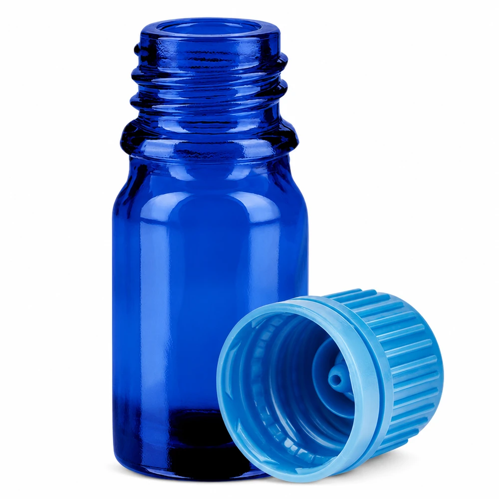Professionelle 5ml Flasche SV blau mit Originalitätsverschluss für sichere Aufbewahrung