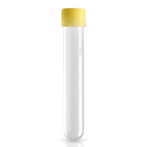 Reagenzröhrchen 13ml 16/100 Schraubverschluss gelb Reagenzröhrchen 13ml 16/100 Schraubverschluss gelb