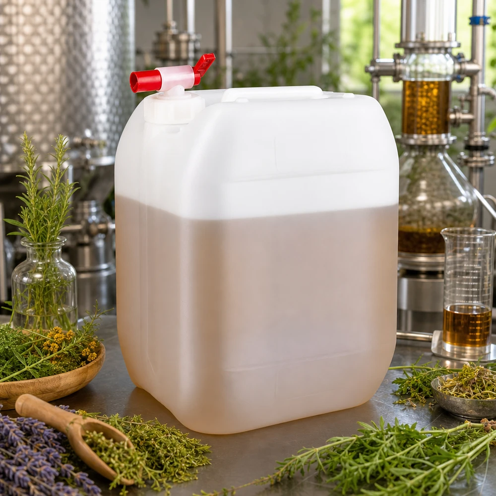 Kanister 10 Liter mit Auslaufhahn Tragbarer 10L Kanister mit seitlichem Auslaufhahn für Kräuterextrakte und Pflanzenwasser