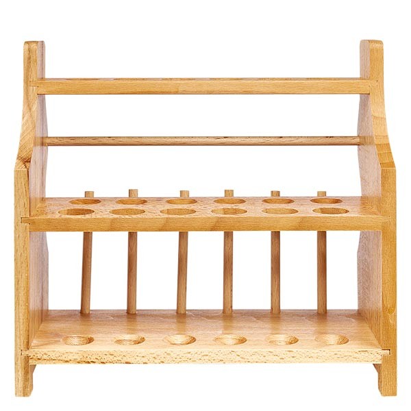 Reagenzglasgestelle aus Holz, für Gläser bis ca. 18 mm Ø Reagenzglasgestelle aus Holz, für Gläser bis ca. 18 mm Ø