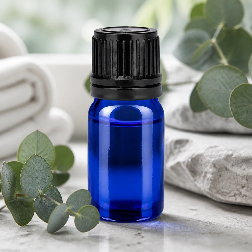 Premium 5ml Flasche mit 11mm Öffnung und schwarzem Schraubverschluss für Naturkosmetik