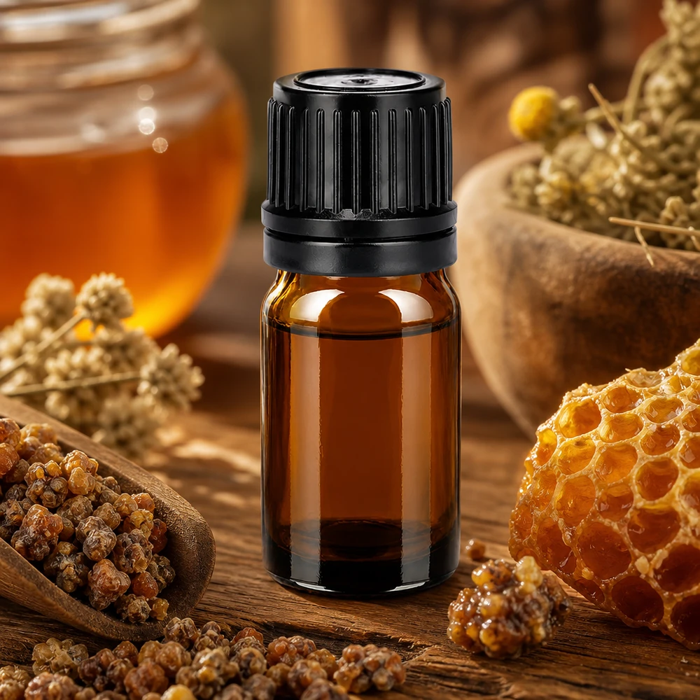 5ml Glasflasche schwarz verschlossen BrownLine Qualität für Naturkosmetik und Wellness