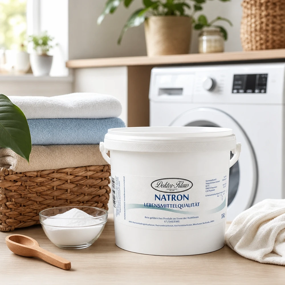 Premium Natron 5kg von Doktor Klaus in umweltfreundlicher Verpackung für nachhaltige Haushaltsführung