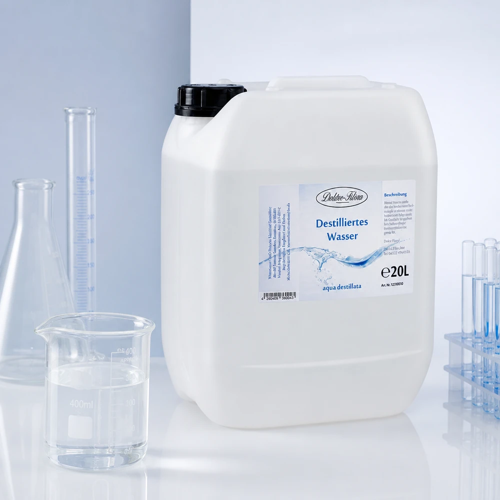 Hochreines destilliertes Wasser 20 Liter Doktor-Klaus für medizinische und technische Zwecke