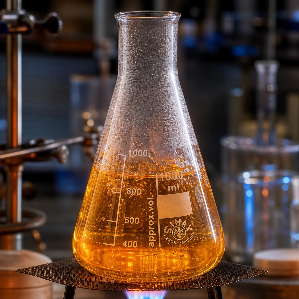 Graduierter Erlenmeyerkolben 200ml Weithals für exakte Volumenbestimmung im Labor