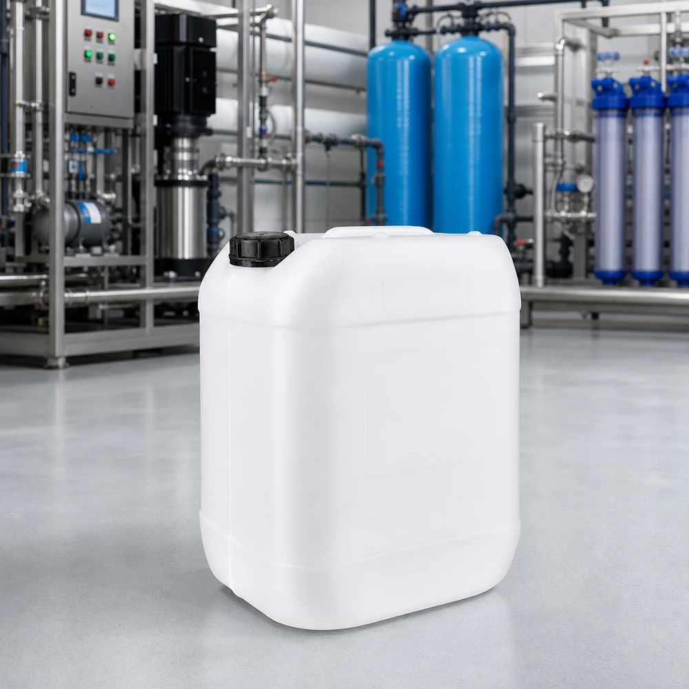 Kanister 20 Liter mit Schraubverschluss Originalitätsverschluss Quadratischer 20L Hobbock-Kanister mit OV-Verschluss für chemische Industrie geeignet