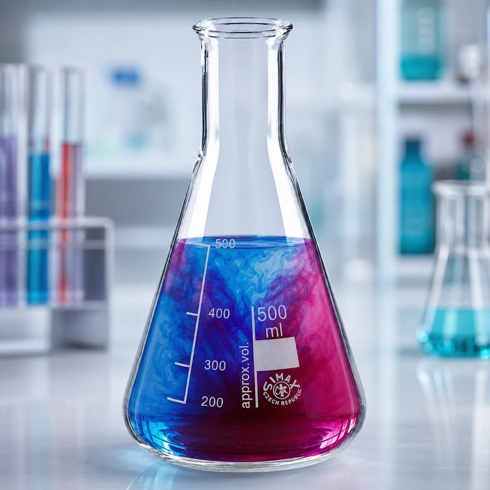 Erlenmeyerkolben 500ml Enghals Wissenschaftlicher Erlenmeyerkolben 500ml für Analytik und Forschung in der Chemie