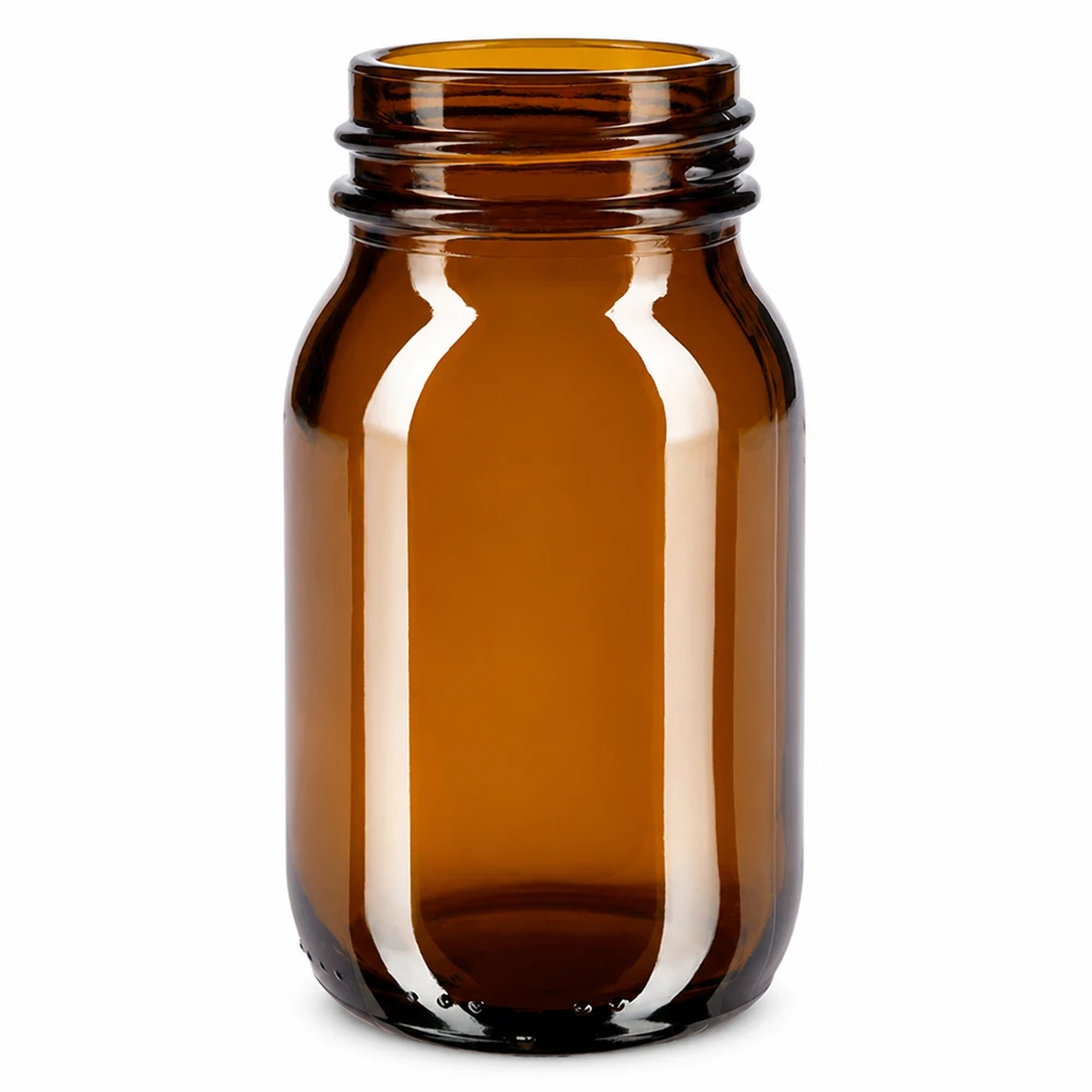 100ml Weithalsflasche Braunglas UV-Schutzflasche aus braunem Glas 100ml Volumen für empfindliche Substanzen